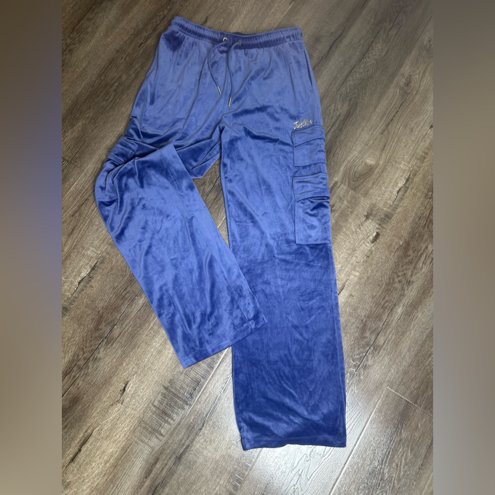 Justice Cargo Pants in Rich Blue